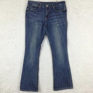 Chip & Pepper‎ Womens Jeans Boot Cut Stella Blue Denim Medium Wash  Mid Rise 32